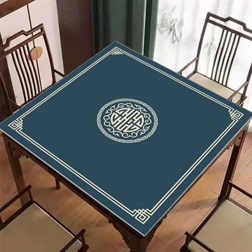 Icegrey Mahjong Table Cover 48" X 48" Style 10 | Anti-Slip & Noise-Reducing Game Mat thumbnail 1