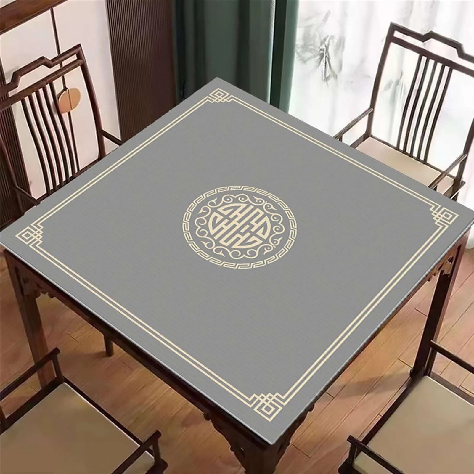 Icegrey Mahjong Table Cover 28" X 28" | Slip-Resistant, Noise-Reducing, Easy Storage — Style 7