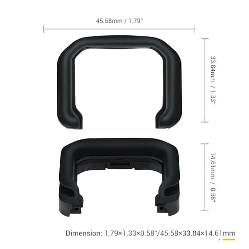 JJC R5 Mark II Eyecup for Canon EOS R5 Mark II Camera | Soft Silicone Viewfinder Protector thumbnail 6