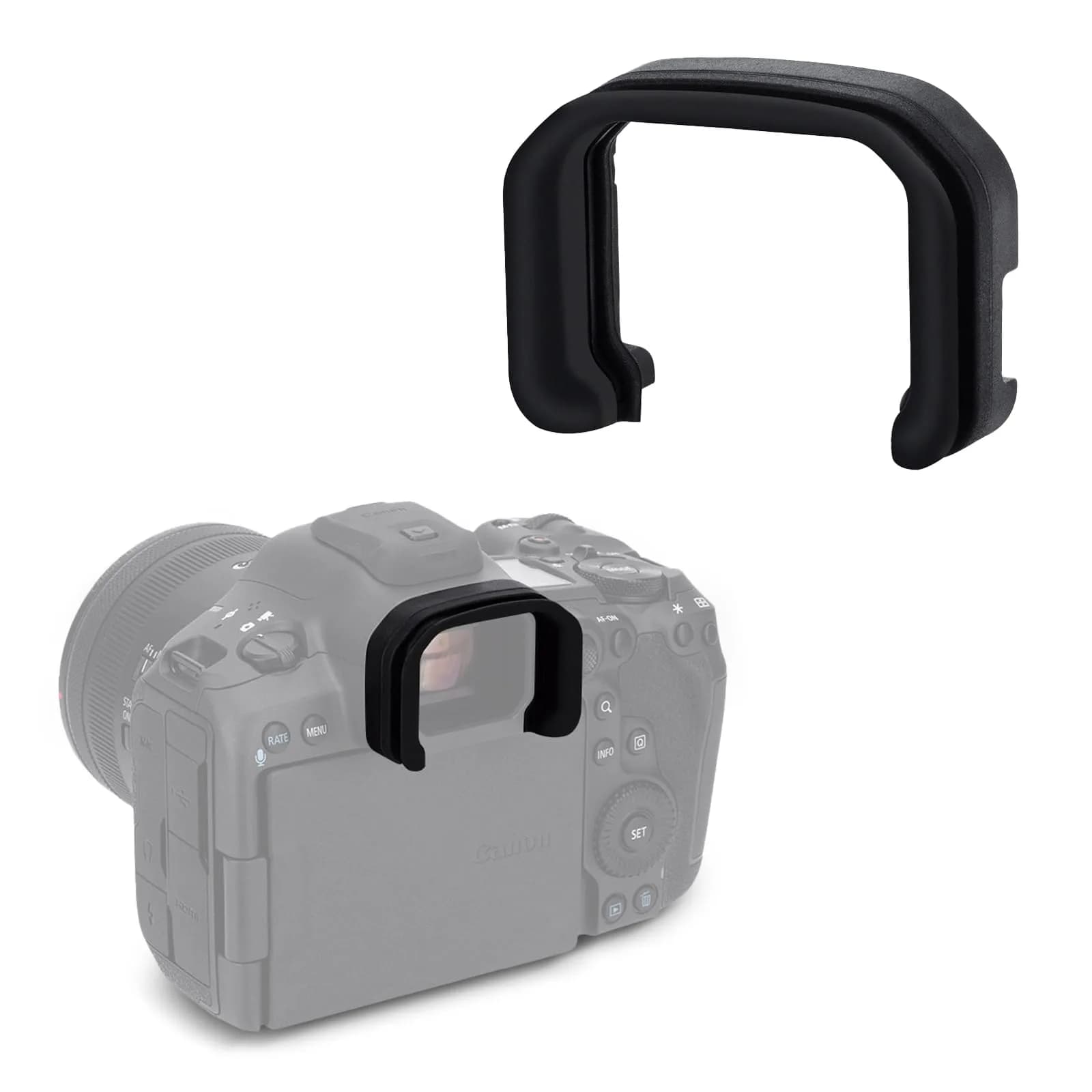 JJC ER-kE Silicone Eyecup for Canon EOS R5 Mark II Cameras - main product image