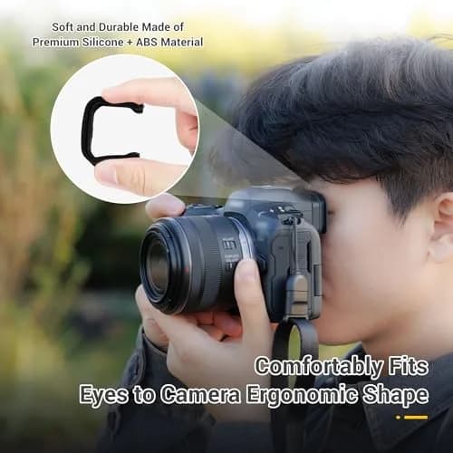 JJC R5 Mark II Eyecup for Canon EOS R5 Mark II Camera | Soft Silicone Viewfinder Protector thumbnail 3