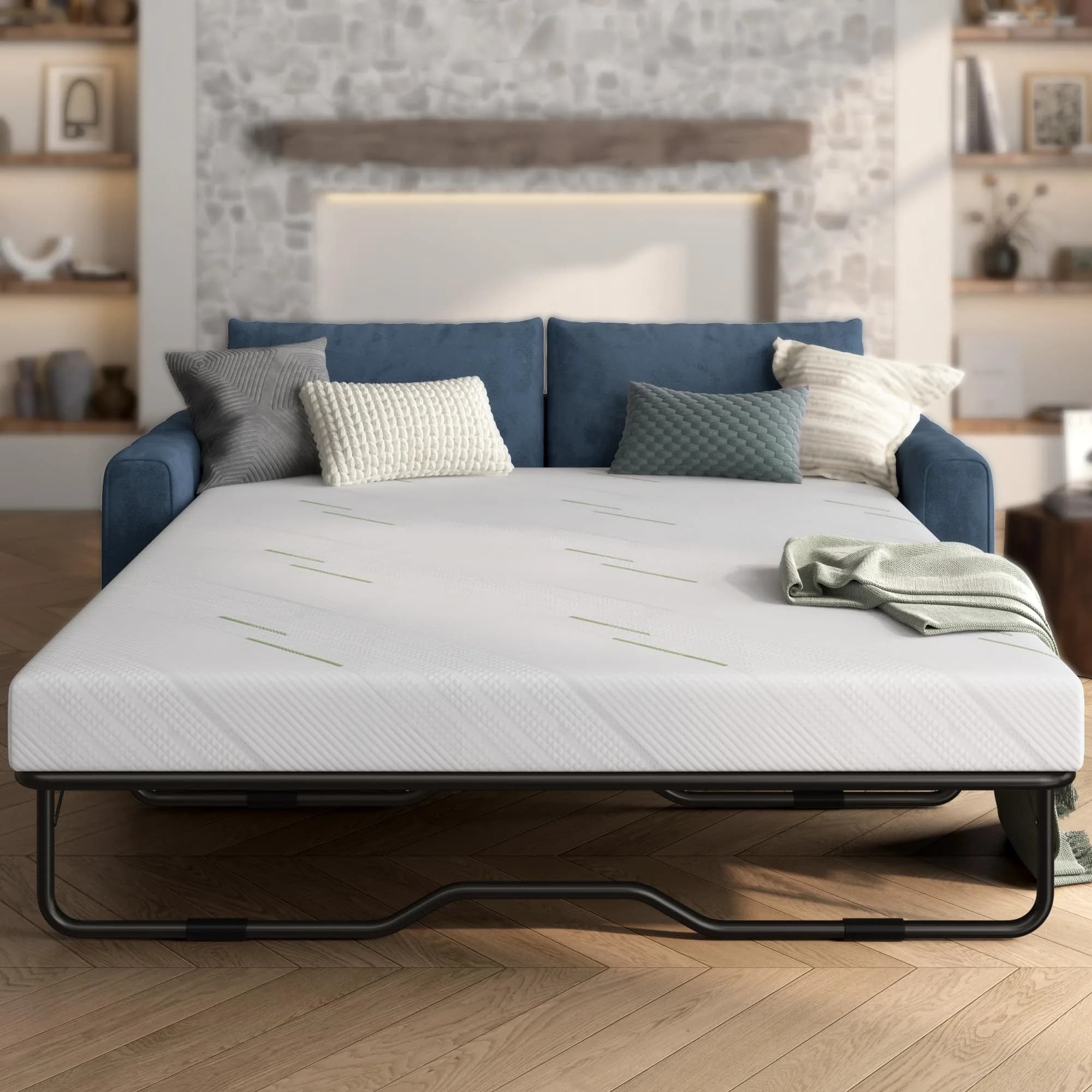 Wellynap 4 Inch Gel Memory Foam Sofa Mattress Queen Size | Support & Comfort for Guest Rooms - main product image