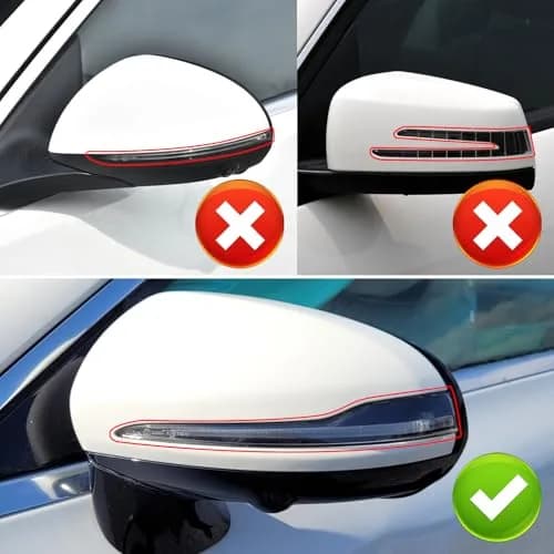 Jaronx Carbon Fiber Pattern Mirror Covers for Mercedes C E S GLC Class (2-Pack) thumbnail 2