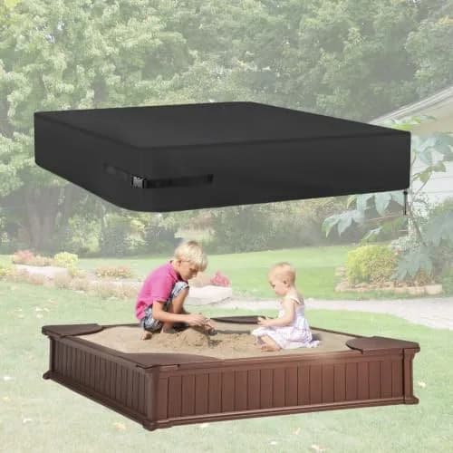 Kasla Waterproof Sandbox Cover 50"×40"×8" | Heavy Duty Outdoor Sand Pit Protection thumbnail 6