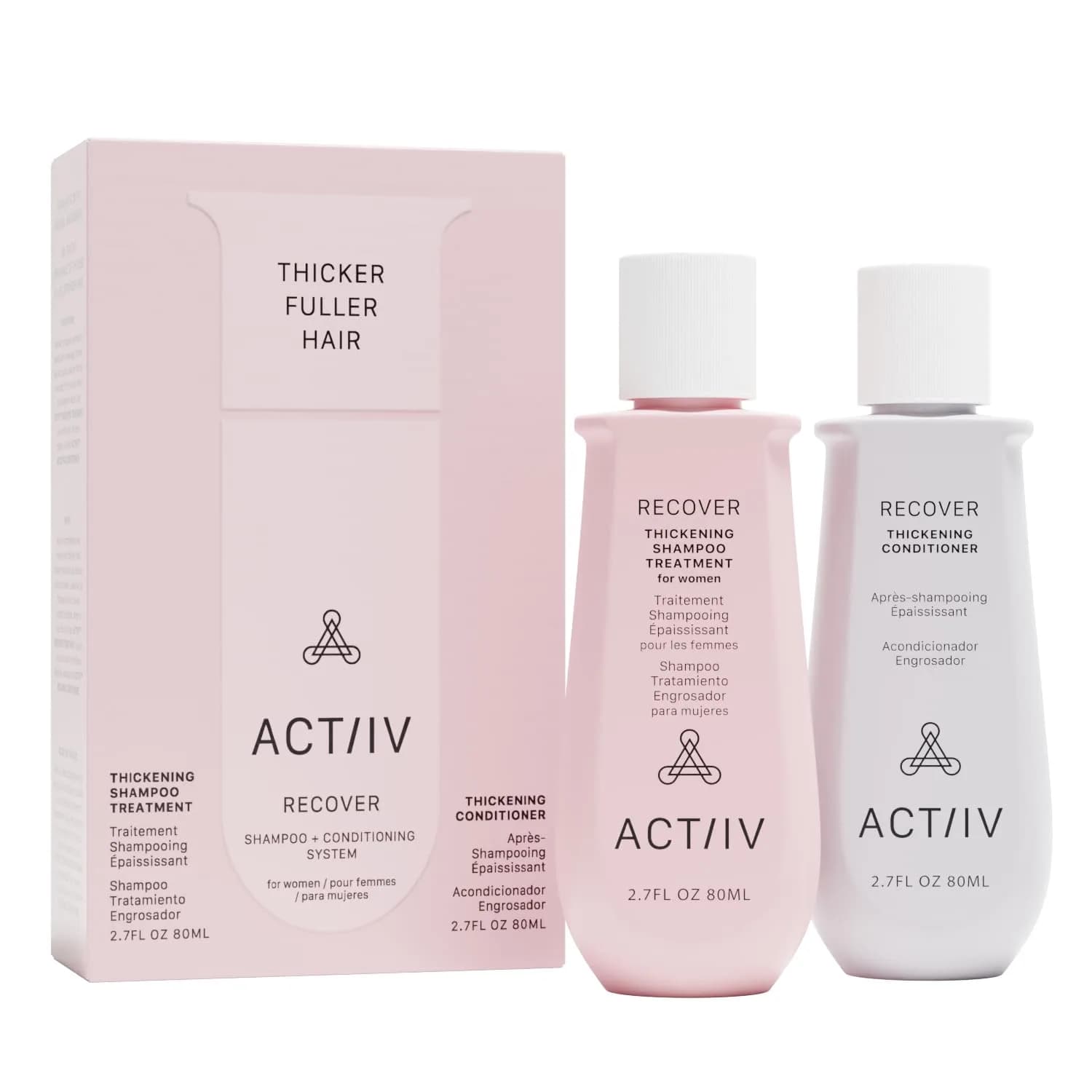 ACTIIV Recover Travel Duo for Women | Fuller Hair in 90 Days (5.4 Fl Oz)