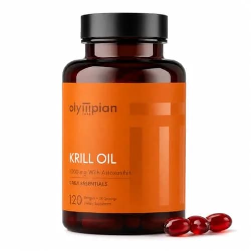 Olympian Labs Antarctic Krill Oil 1000mg with Astaxanthin, 120 Softgels | Phospholipid Omega-3 for Heart & Brain thumbnail 1