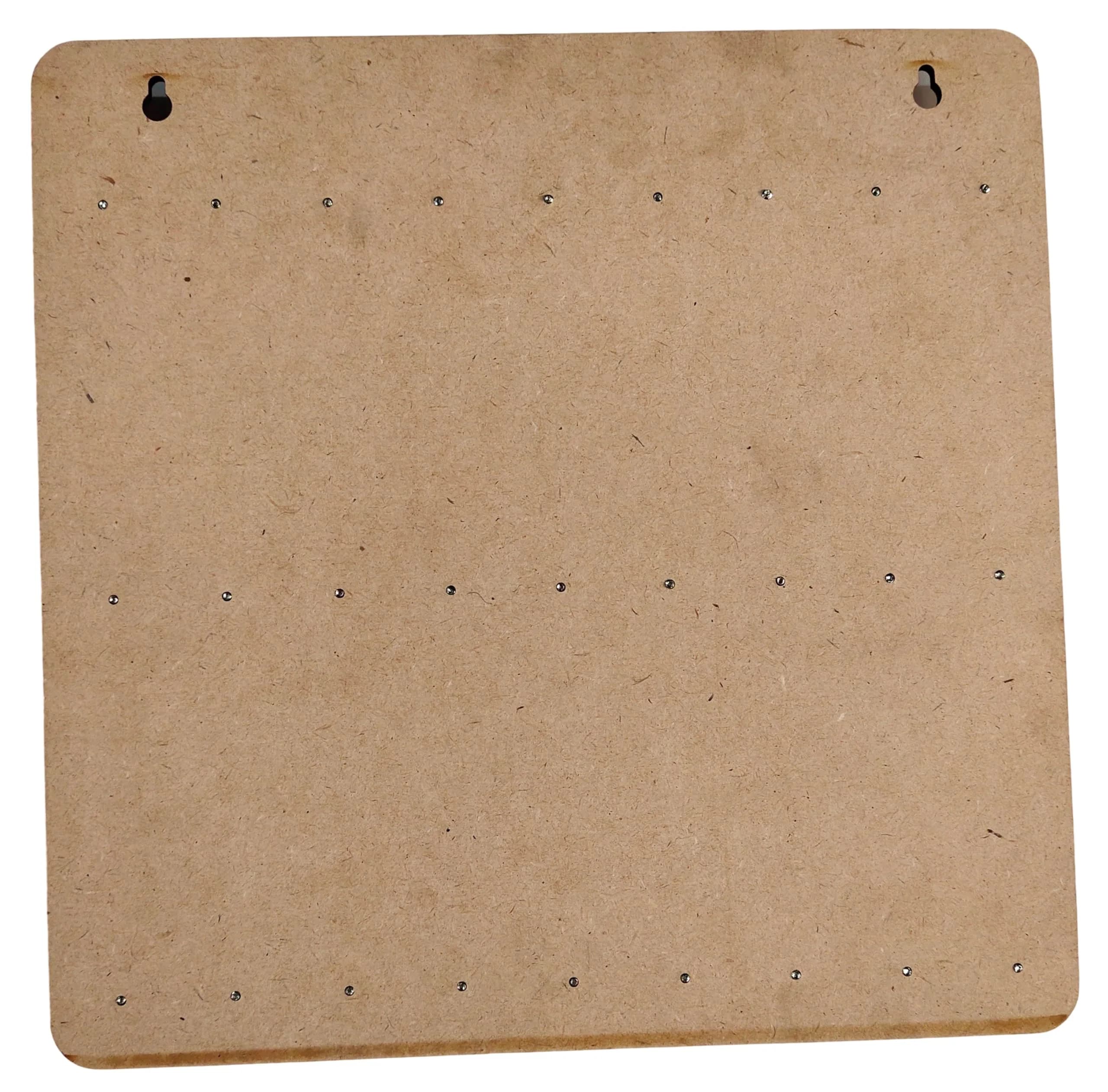 My Dream Carts Wooden Key Holder with 27 Hooks | Matte Brown Finish, 30x30cm - view 7