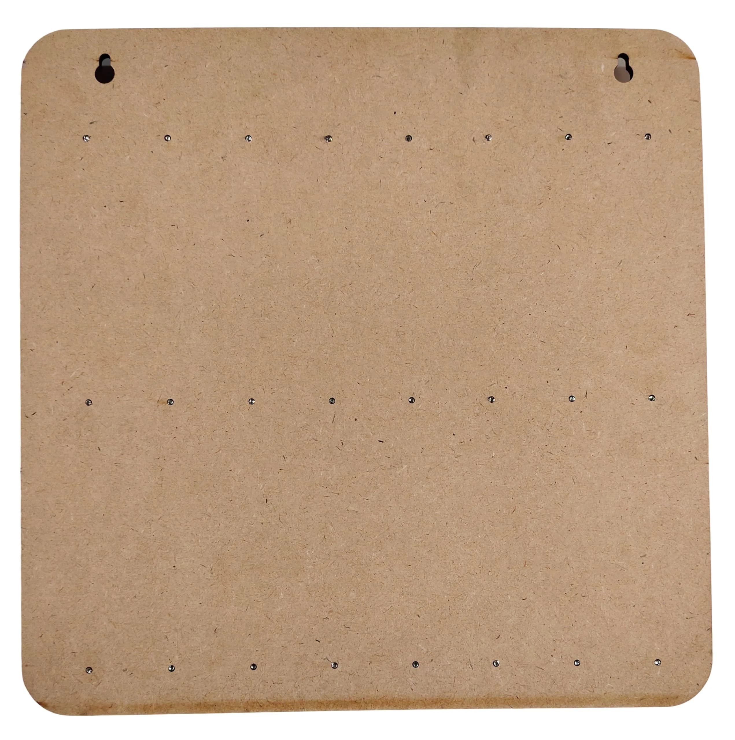 My Dream Carts Wooden Key Holder with 24 Hooks | Matte Brown Finish, 30x30cm - view 6