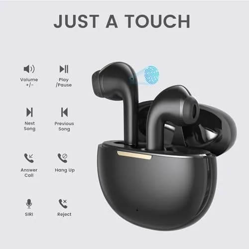 yobola T7Pro Wireless Earbuds with Charging Case, Bluetooth 5.4 Headphones, 25 Hours Playtime | IPX7 Waterproof thumbnail 4