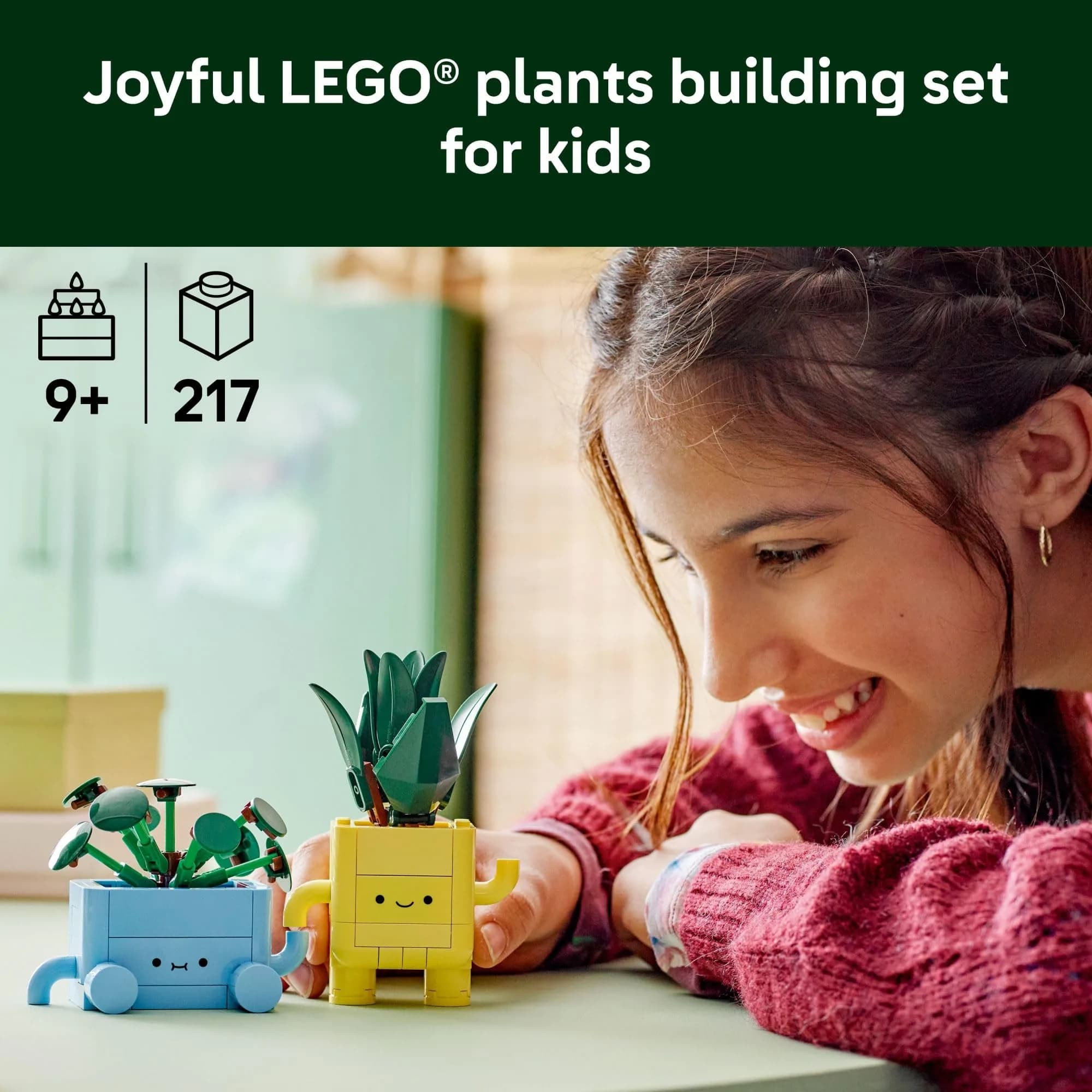 LEGO Happy Plants Building Toy Set for Kids Ages 9+, 217 Pieces | Educational STEM Learning Toy - view 2