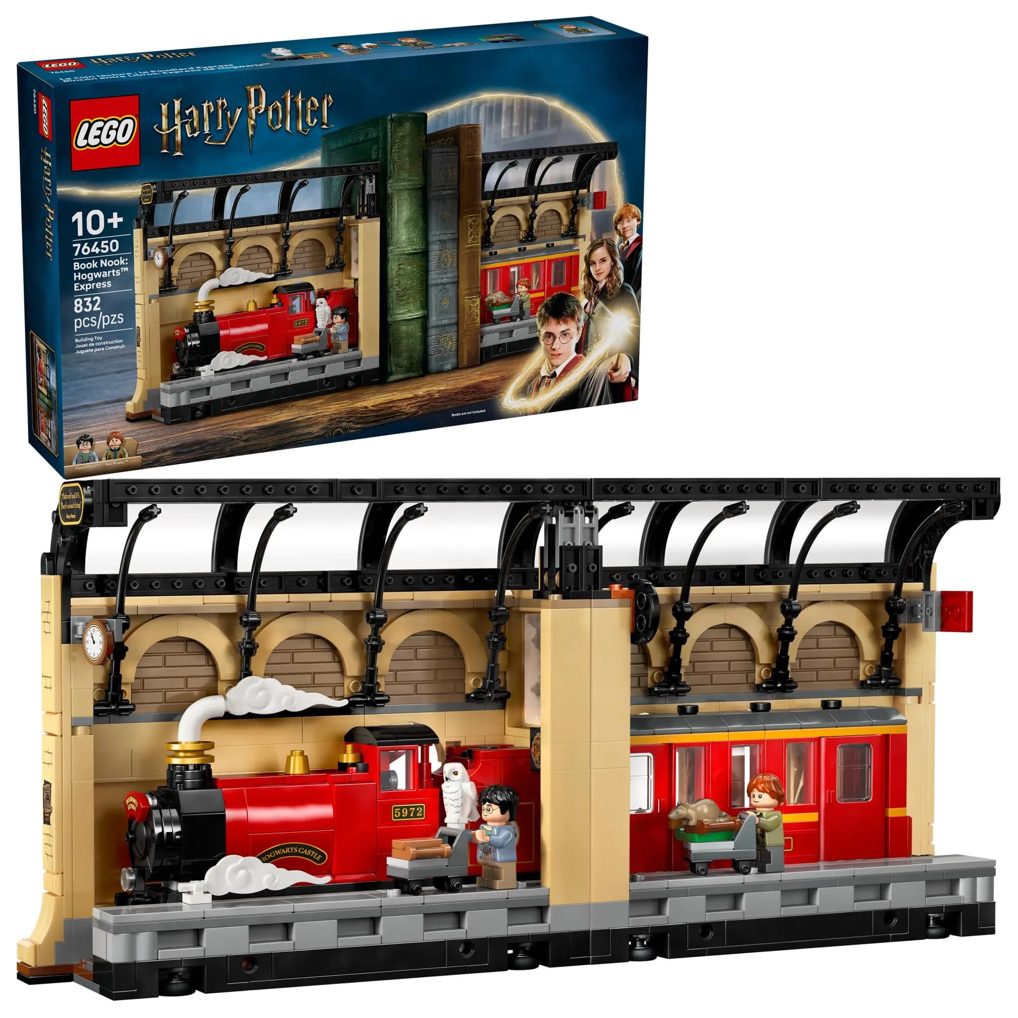 LEGO Harry Potter Book Nook: Hogwarts Express Building Set - Bedroom Shelf Decor for Kids 10+ | Magical Wizarding Scene