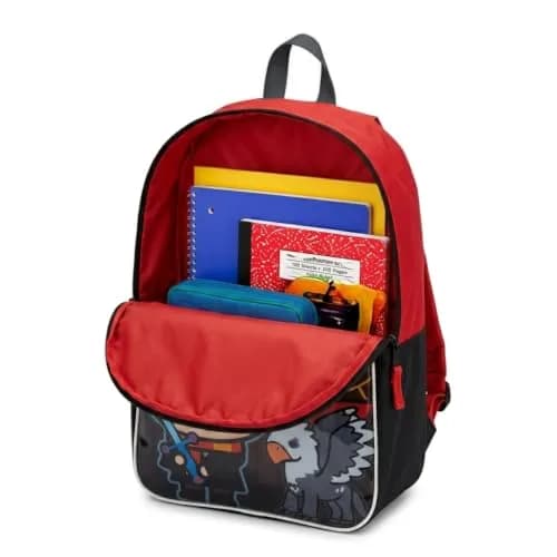 Harry Potter Backpack for Kids 15" | Hogwarts Crest & House Patches, Durable Polyester, Adjustable Straps thumbnail 3