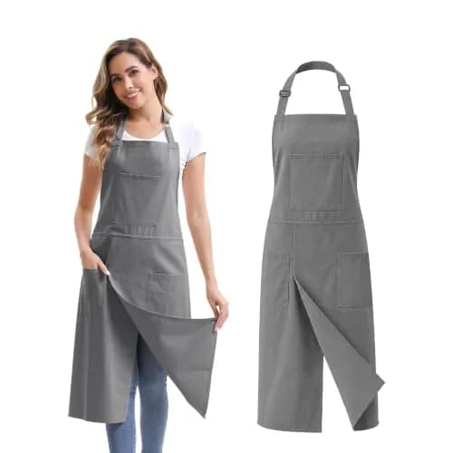 Nanxson Split Leg Pottery Apron with 3 Pockets & Adjustable Buckle, 100cm (39.37in) Length thumbnail 1