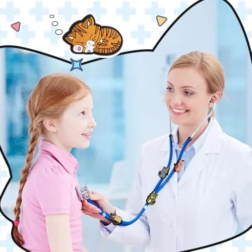 Soulchen 15 Pcs Cat Stethoscope Charm Tag for Nurse Cute and Adjustable | Fun Medical Accessory thumbnail 2