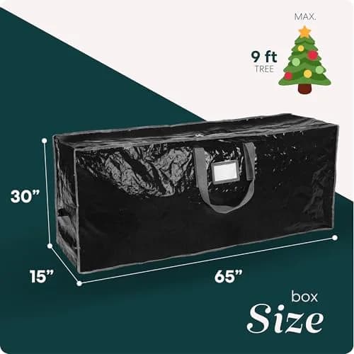 Handy Laundry Christmas Tree Storage Bag 9 Ft Heavy Duty Waterproof | Protects Against Dust, Moisture, and Pests thumbnail 4