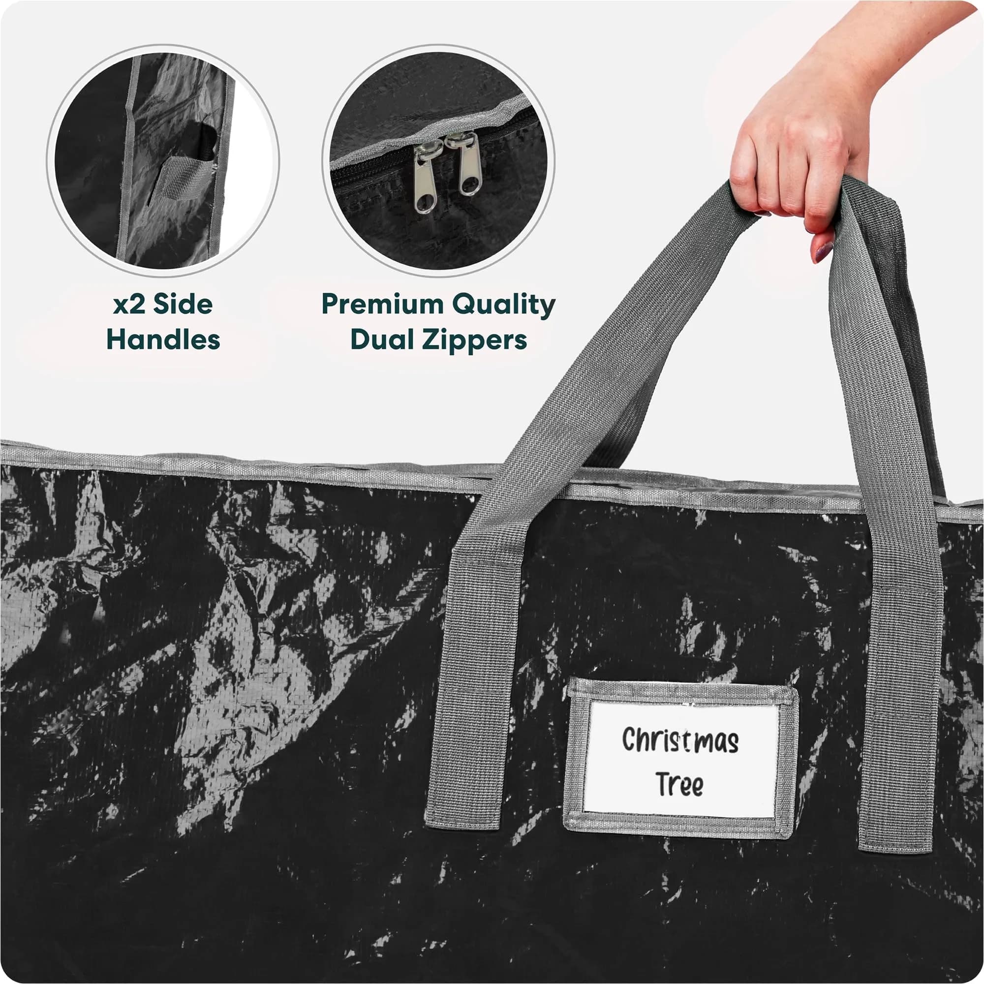 Handy Laundry Christmas Tree Storage Bag 9 Ft Heavy Duty Waterproof | Protects Against Dust, Moisture, and Pests - view 6