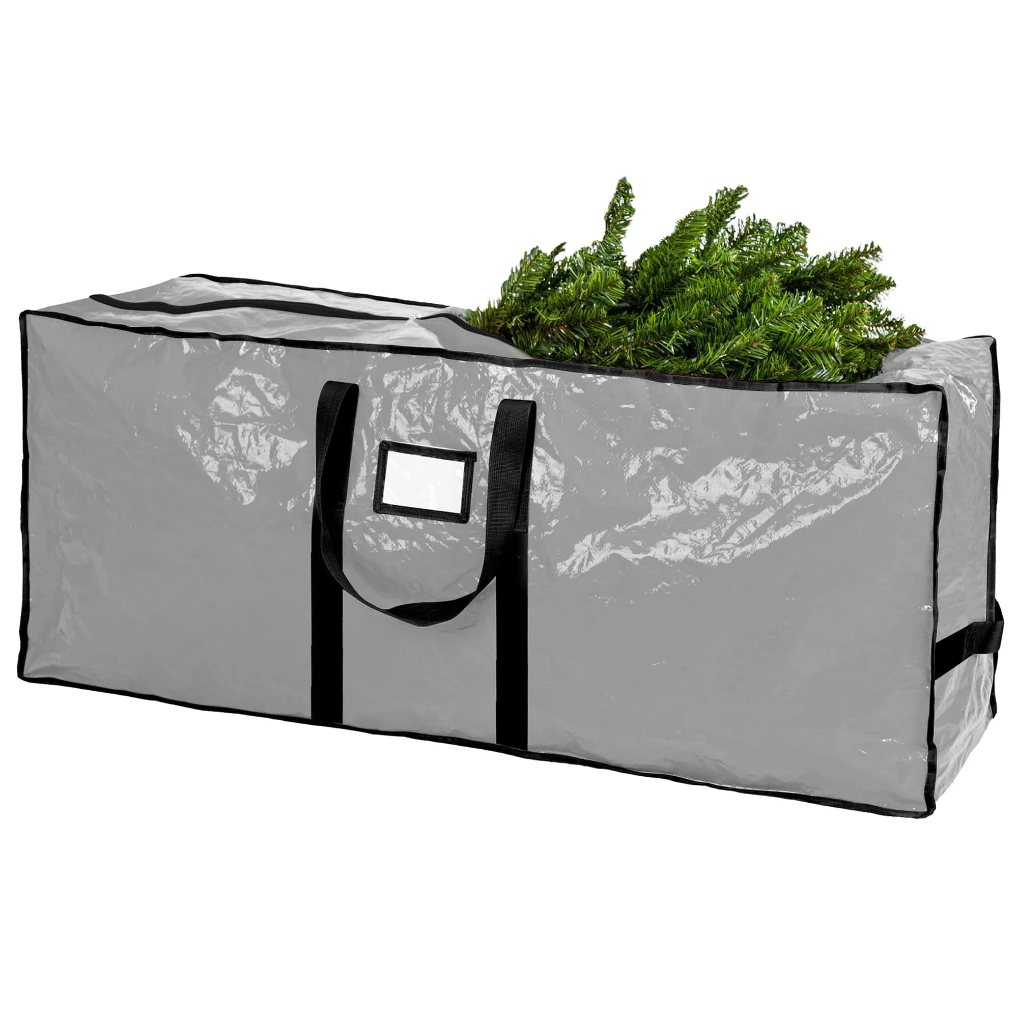 Handy Laundry Christmas Tree Storage Bag for 9 Foot Artificial Trees | Heavy Duty Waterproof Grey Bag with Handles - view 2