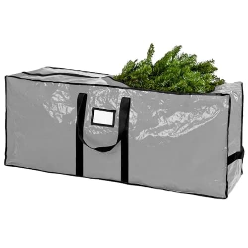 Handy Laundry Christmas Tree Storage Bag for 9 Foot Artificial Trees | Heavy Duty Waterproof Grey Bag with Handles thumbnail 2