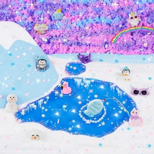 LAWOHO 6 Pack Animal Slime Kit Butter Cloud Squishy 360ml (12.17 Fl Oz) | ASTM-Tested Non-Toxic Toy thumbnail 4
