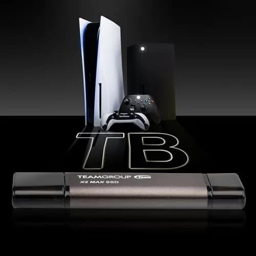 TEAMGROUP 2TB X2 MAX External SSD 1000MB/s | Titanium Color, USB 3.2 Gen2 thumbnail 6