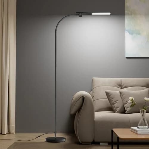 Honeywell LED Floor Lamp Dimmable Gooseneck 77" | Eye-Caring, Stepless Dimming, Modern Design thumbnail 1