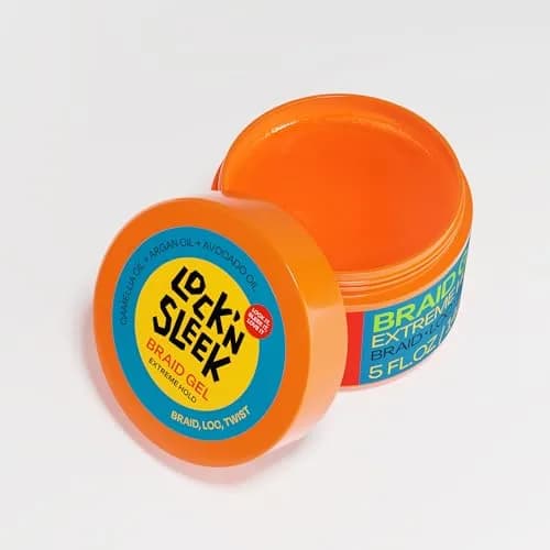 LOCK'N SLEEK Braid Gel 15oz Extreme Hold Flake-Free Edge Control for Locs | Humidity & Frizz Fighter thumbnail 2