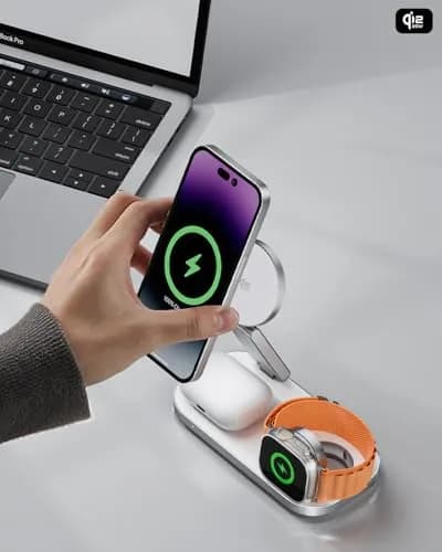 KEEPRO 3-in-1 Charging Station for Apple Devices | Qi2 25W Fast Wireless MagSafe Stand thumbnail 3