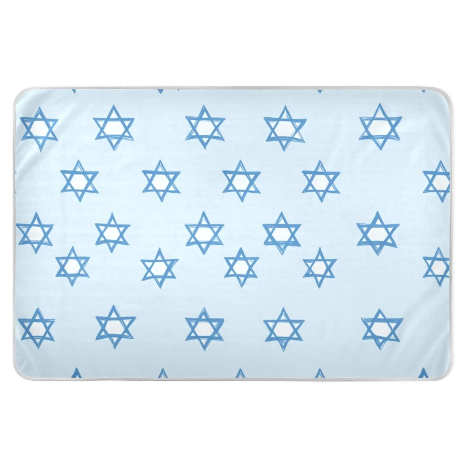 miaozhen Jewish Holiday Star of David Extra Large Reusable Training Pee Pads 52" x 34" | Soft Absorbent Potty Training Pad for Kids Adults Pets