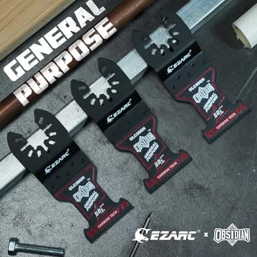 EZARC Obsidian Carbide Oscillating Saw Blades for Multi-Material | 3-Pack, Ultra-Fast & Durable thumbnail 7
