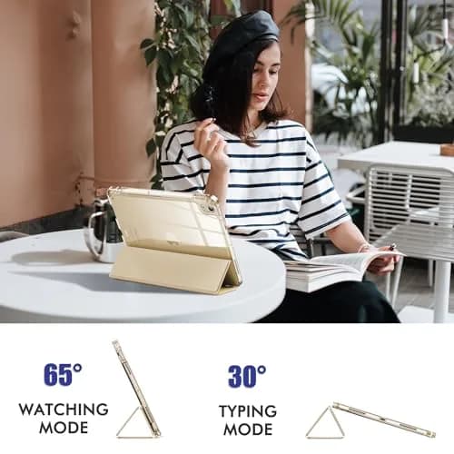 INFILAND Compatible with iPad Air 11 Inch Case M4/M3/M2 (2026/2025/2024), iPad Air 5th/4th Gen Cover with Pencil Holder, Crystal Clear Slim Back thumbnail 7