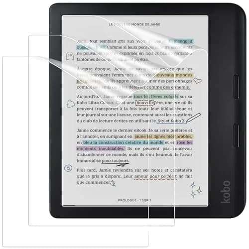 Caweet Matte Screen Protector for Kobo Libra Colour 7" 2024 / Kobo Libra 2 7" 2021 (3 Pack) | Anti-Glare Full-Coverage PET Film thumbnail 1