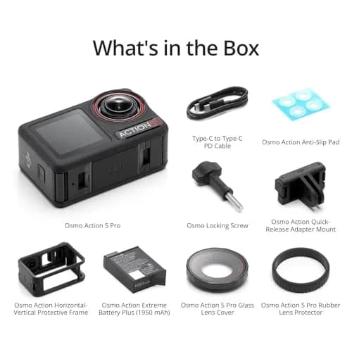 DJI Osmo Action 5 Pro Essential Combo Waterproof Action Camera | 4K/120fps, Dual Touchscreens, 20m Dive IP68 thumbnail 5