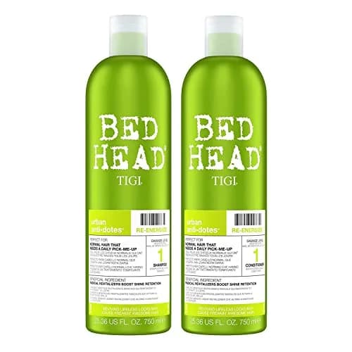 Bed Head by TIGI Re-Energize Daily Shampoo and Conditioner Set 750ml (25.36 Fl Oz) Each | Hydrates & Revives Stressed Hair thumbnail 2
