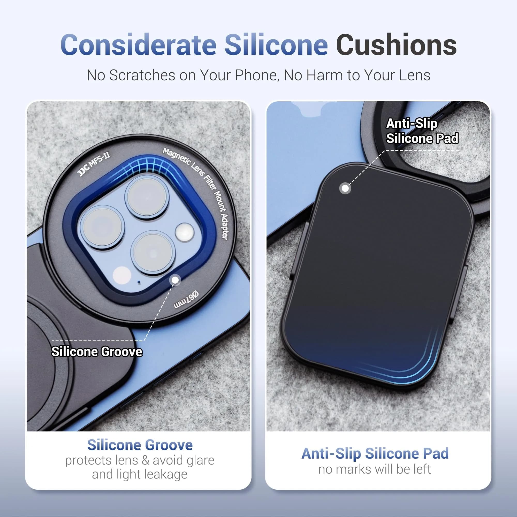 JJC 67mm CPL Filter & Magnetic Adapter Kit for iPhone 16/15/14 Pro Max | Polarizer for Enhanced Clarity - view 7