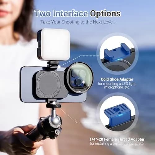 JJC 67mm CPL Filter & Magnetic Adapter Kit for iPhone 16/15/14 Pro Max | Polarizer for Enhanced Clarity thumbnail 8