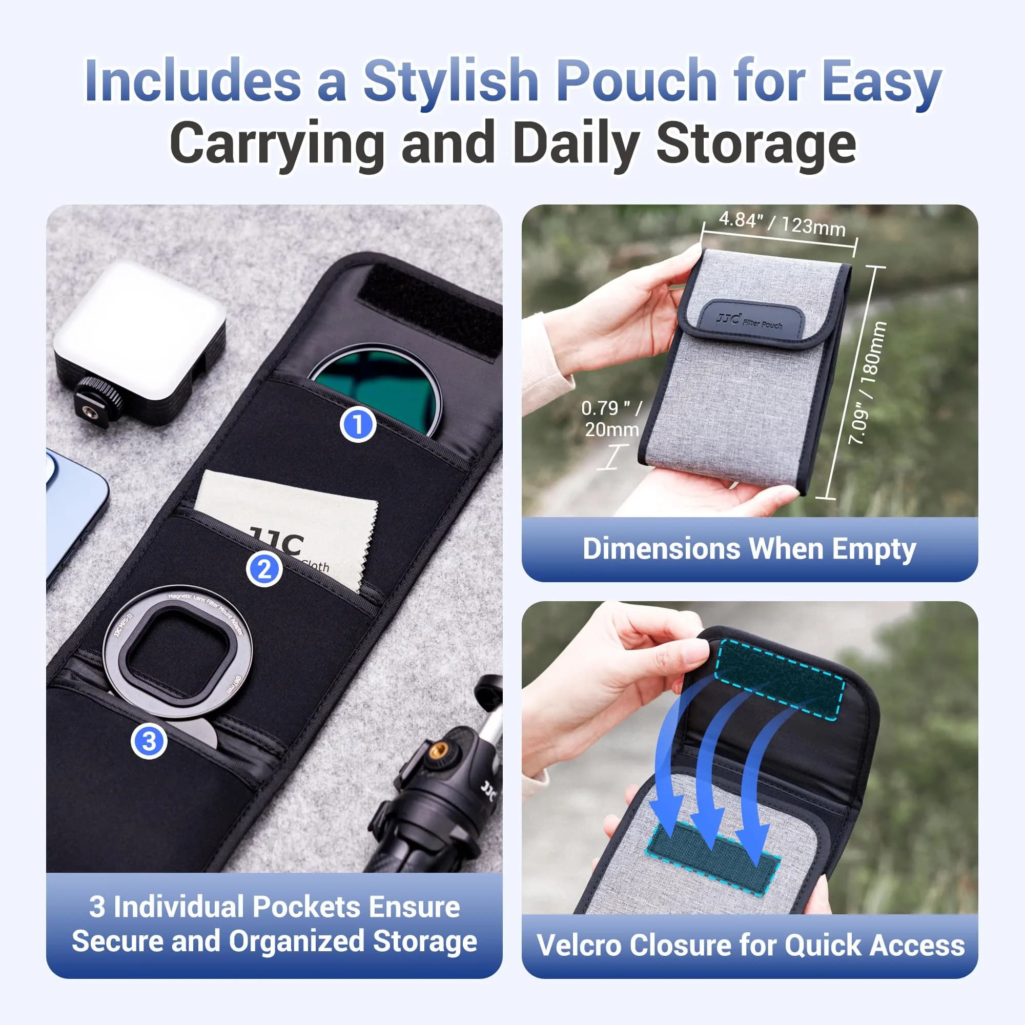 JJC 67mm CPL Filter & Magnetic Adapter Kit for iPhone 16/15/14 Pro Max | Polarizer for Enhanced Clarity - view 2