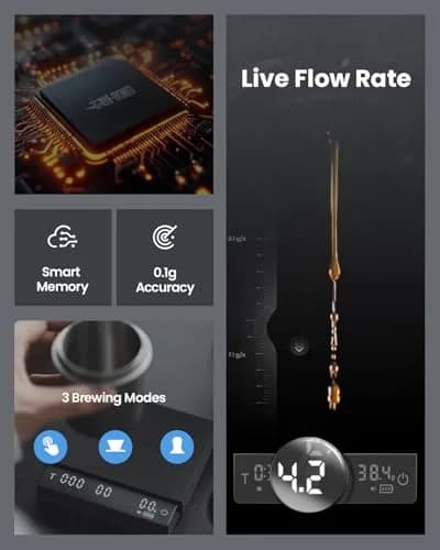 MHW-3BOMBER Upgrade 3.0 Pro Coffee Scale with Auto Timer & Real-Time Flow Rate 2000g (70.5 oz) thumbnail 6