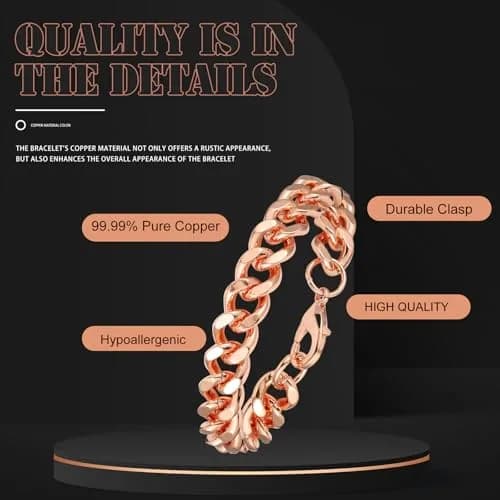 Tondiamo Braided Copper Bracelet 9 Inch (23 cm) | Rustic Style for Men thumbnail 3