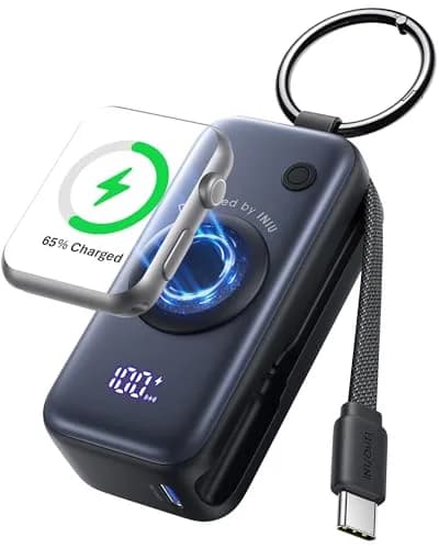 INIU SnapGo Portable Charger 5000mAh | Compact Power Bank for Apple Watch & iPhone thumbnail 1