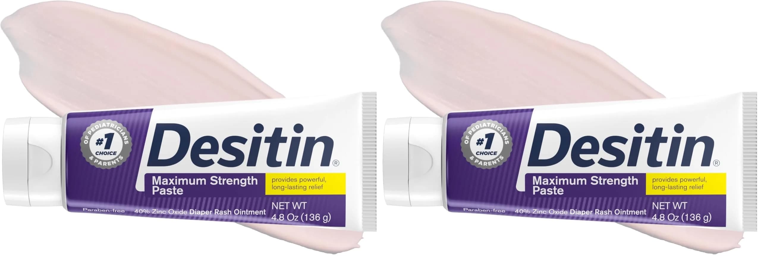 Desitin Maximum Strength Diaper Rash Paste 453g (16 oz) | Zinc Oxide Skin Protectant — Rash Cream