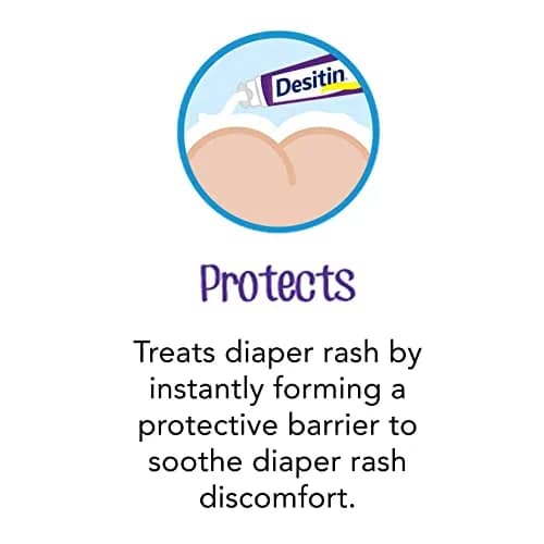 Desitin Maximum Strength Diaper Rash Cream 4.8 oz (9.6 oz Total) | 40% Zinc Oxide Skin Protectant for Treatment & Prevention thumbnail 5