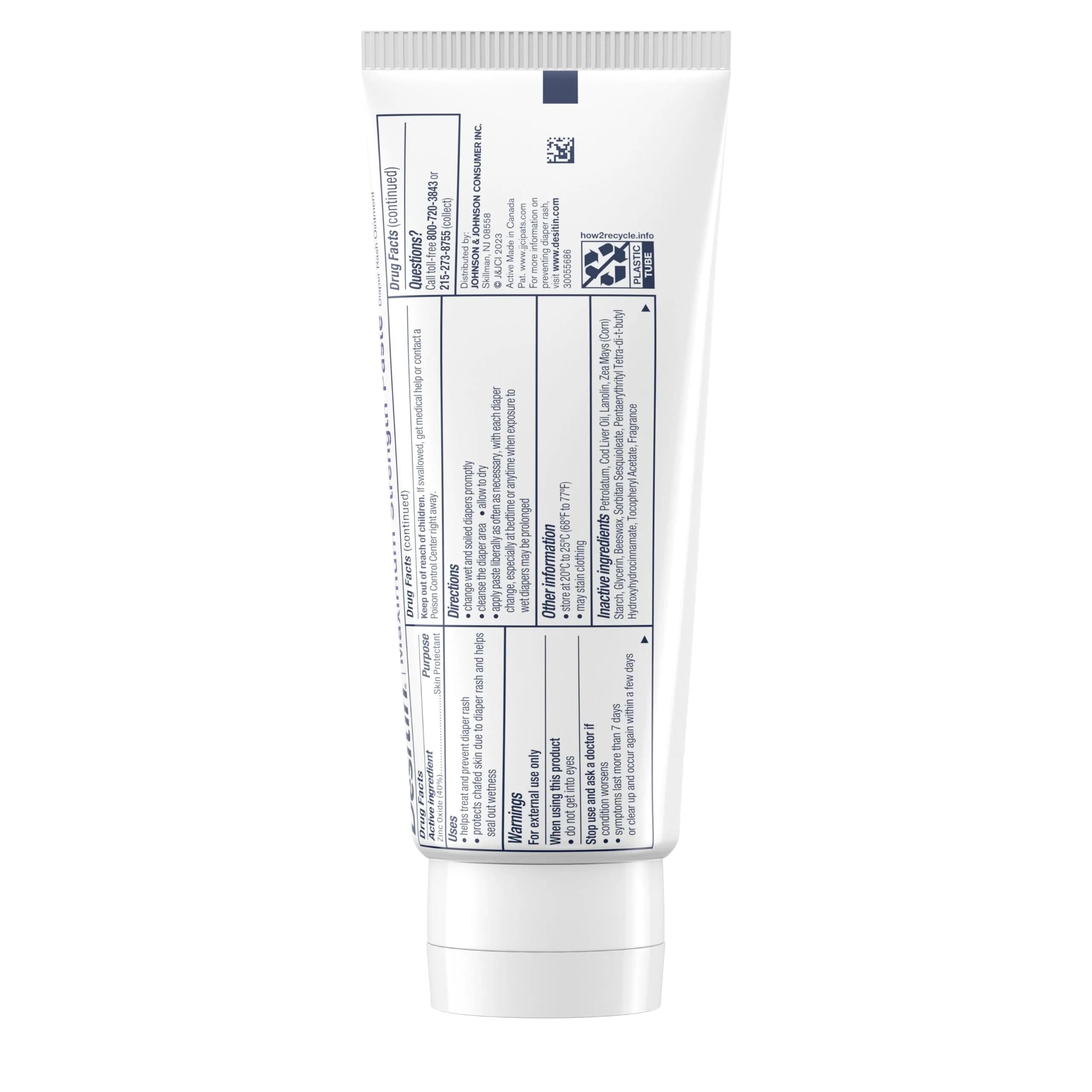 Desitin Maximum Strength Diaper Rash Cream 4.8 oz (9.6 oz Total) | 40% Zinc Oxide Skin Protectant for Treatment & Prevention - view 9