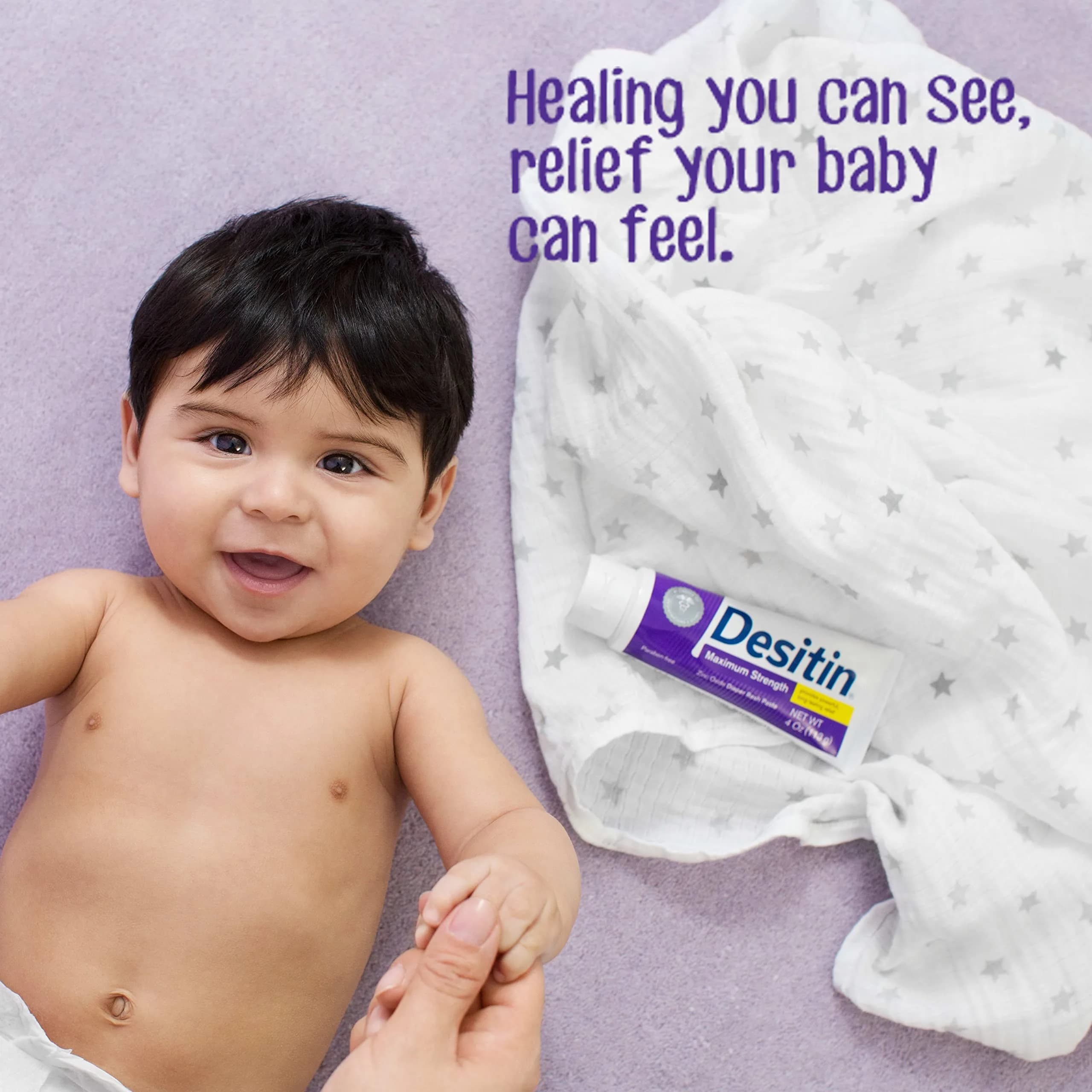 Desitin Maximum Strength Diaper Rash Cream 4.8 oz (Pack of 2) - Zinc Oxide Skin Protectant - view 2