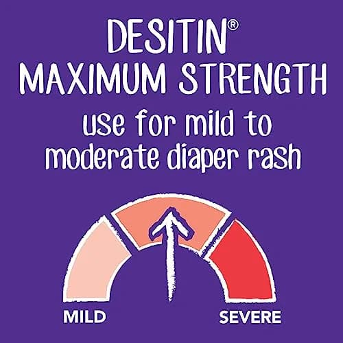 Desitin Maximum Strength Diaper Rash Cream 4.8 oz (9.6 oz Total) | 40% Zinc Oxide Skin Protectant for Treatment & Prevention thumbnail 3