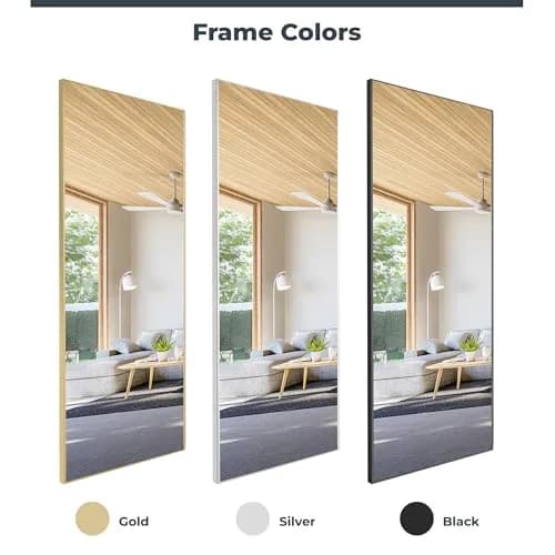 Fab Glass and Mirror Large Gym Mirror 54" x 30" | Unbreakable Nano Film Shatterproof Wall Mirror thumbnail 7