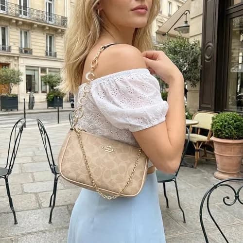 COICOIC Gold Moon Bag Strap Extender Chain 2 Pcs | Versatile Accessory for Handbags thumbnail 5