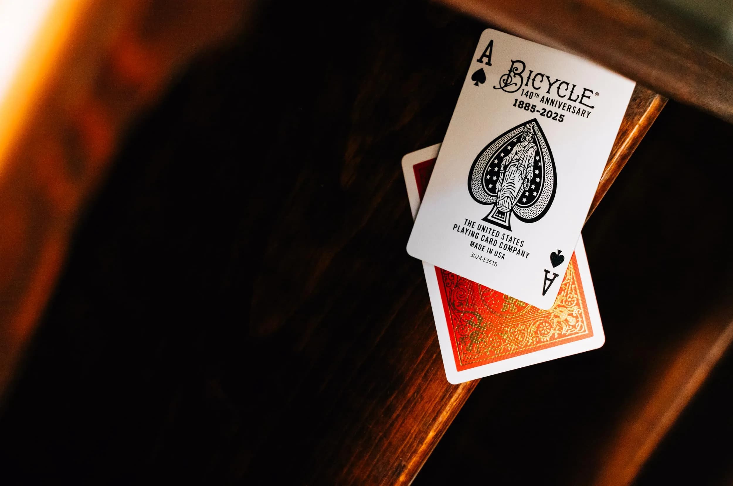 Bicycle 140th Anniversary Playing Cards Special Edition 1885 Design | Premium Collectible Deck with Gold Metalluxe Foil - view 5