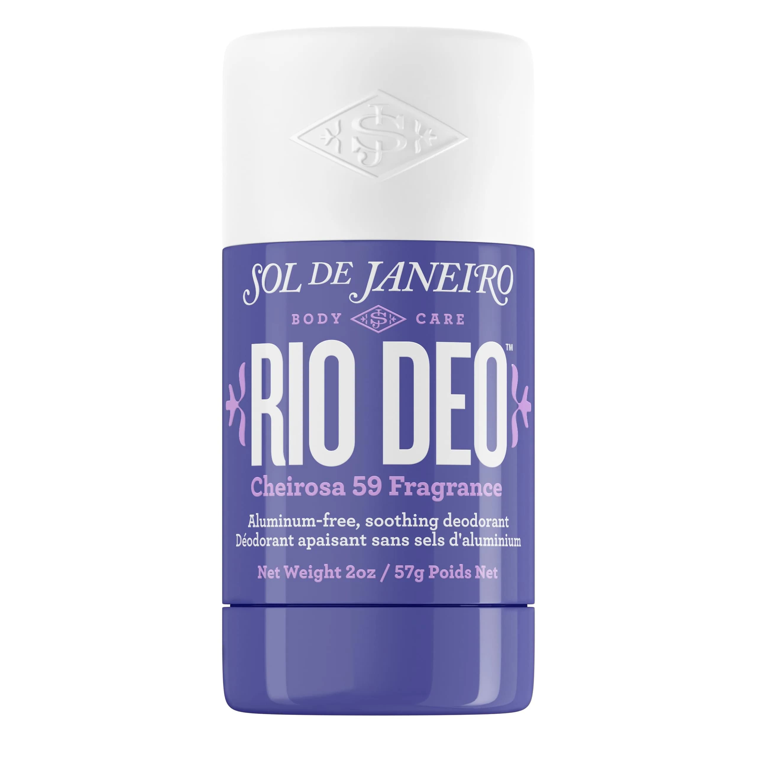 Sol de Janeiro Rio Deo - Refillable Aluminum Free Deodorant (Cheirosa 59) | Odor Elimination & Woody Scent