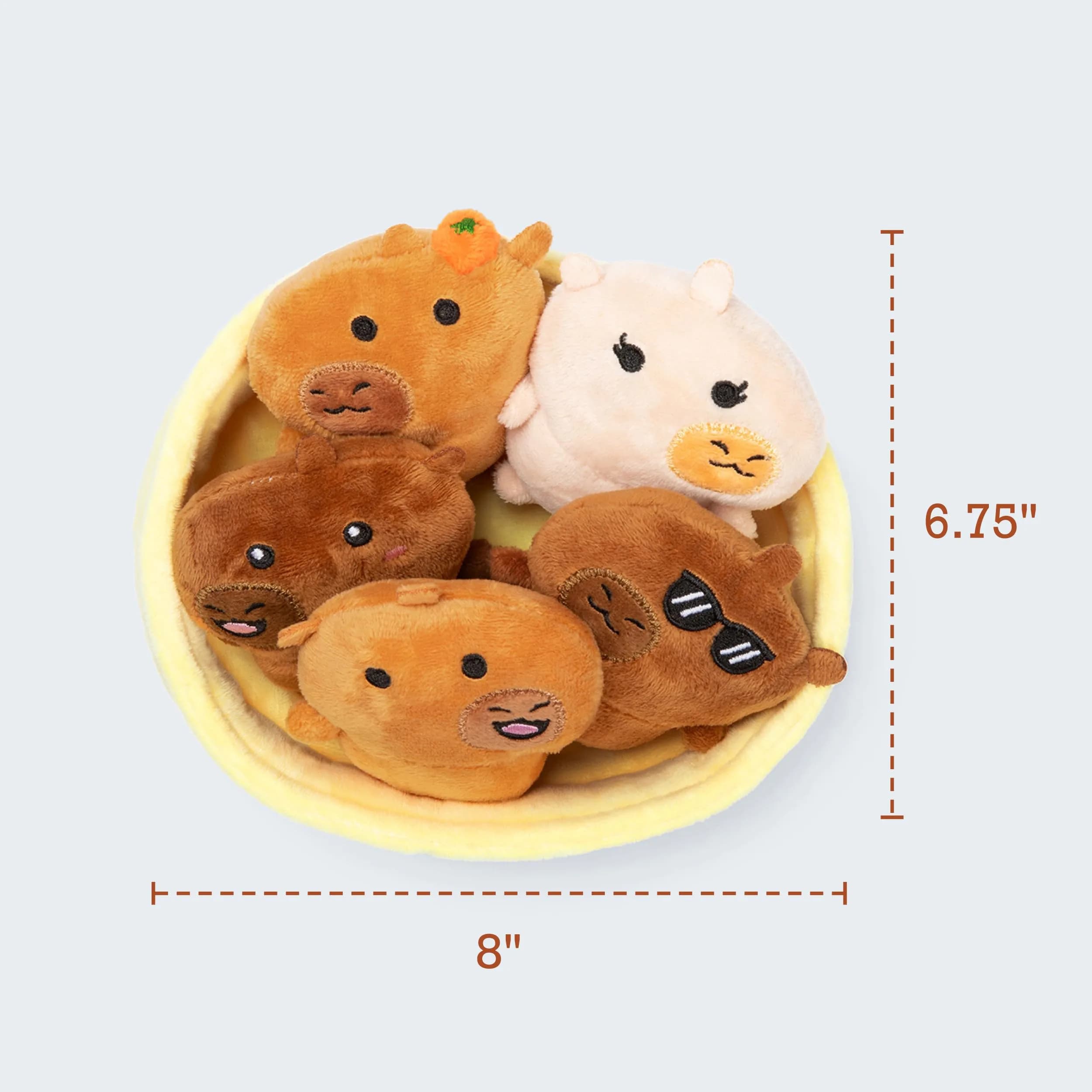 WHAT DO YOU MEME? Emotional Support Capybaras Plush Set 109g (3.8oz) | Cute Desk Accessories for All Ages - view 2