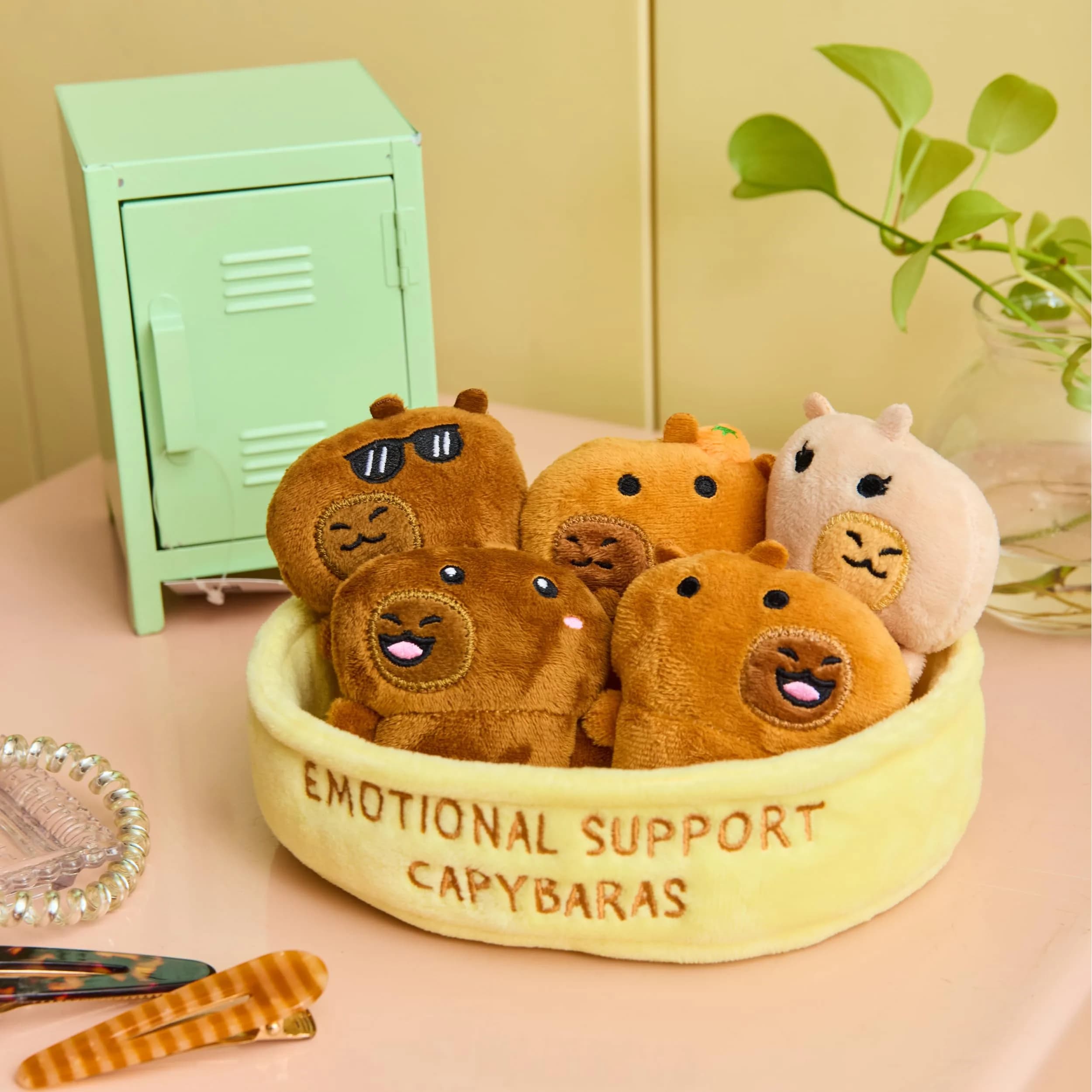 WHAT DO YOU MEME? Emotional Support Capybaras Plush Set 109g (3.8oz) | Cute Desk Accessories for All Ages - view 4